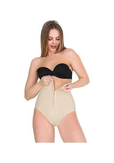 Pastimore Agraflı Yüksek Bel Slip Korse Ten