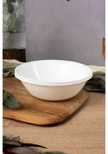 Korall 19 Cm 2'li Set Salata Kâseleri "empty" Opal Cam 330979266 Beyaz