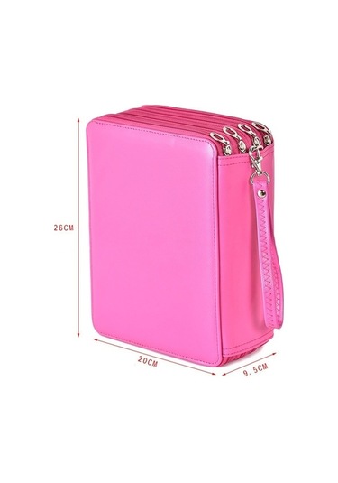 Willowhaven 184 Delik Sanat Depolama Kalem Kutusu Çok Renkli Eskiz Kalem Renk Kurşun Büyük Kapasiteli Kırtasiye Kutusu Siyah Siyah