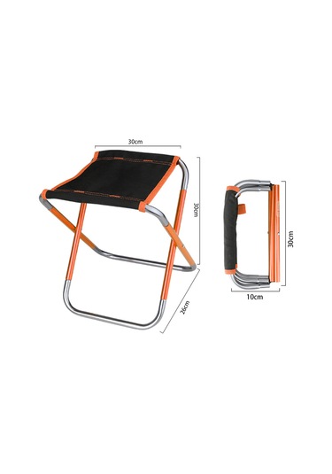 Yuntech01 Alüminyum Çok Amaçlı Katlanabilir Sandalye - Büyük Boy Turuncu, Taşınabilir, Su Geçirmez Çanta İle, Kamp, Balıkçılık, Piknik İçin Dayanıklı Çok Renkli