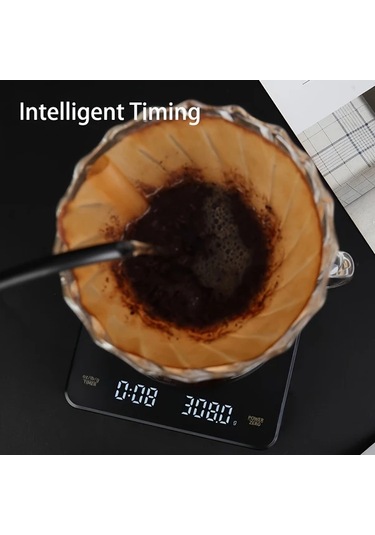 Xuweiwei Siyah Ck2150 Yüksek Hassasiyetli Dijital Mutfak Tartısı Lcd Ekran Otomatik Kapanma 6.61lb 0.1g Pil İle Çalışır Siyah