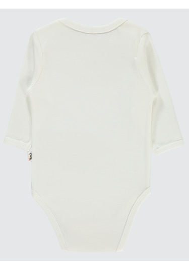 Civil Baby Bebek 3'lü Çıtçıtlı Badi 12-36 Ay Beyaz