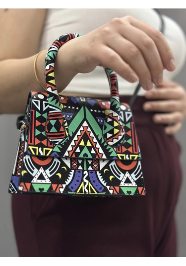 Biçomi Luxe Karma Cilt Çanta Yeşil