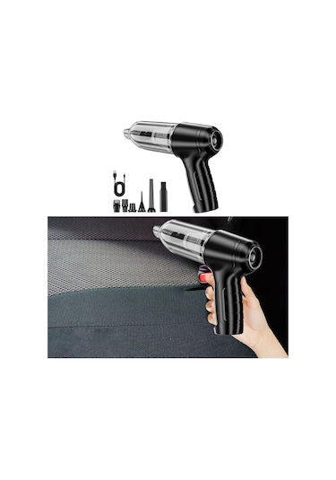 Suntek Araba Vakum Süpürgesi Tip C Port Hızlı Temizlik Siyah Siyah