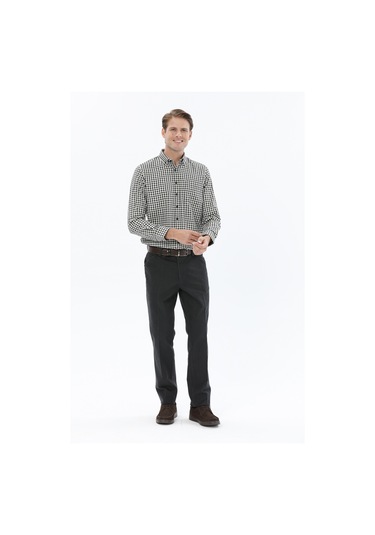 Finesuits Erkek Flanel Gömlek 2422204006.flcdr Siyah