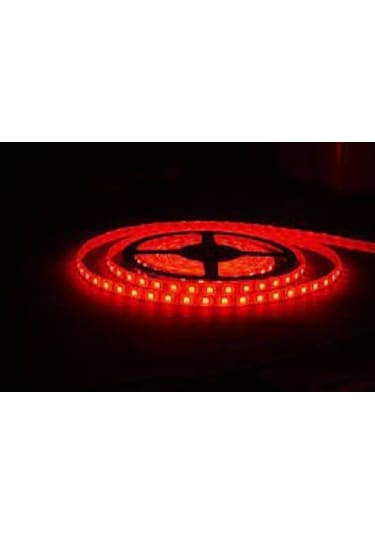 Led Şerit lamba Dış Mekan 24 Volt Kırmızı Silikonlu