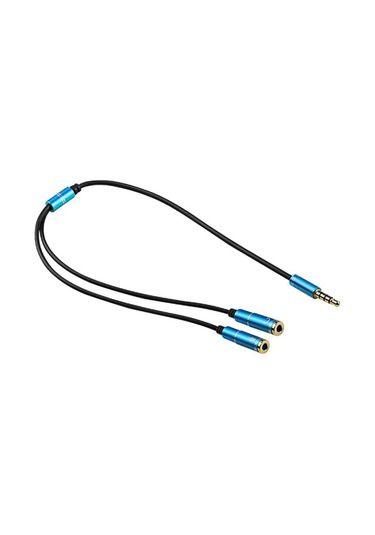 3.5 Mm Stereo Kulaklık + Hoparlör Çoklayıcı Kablo