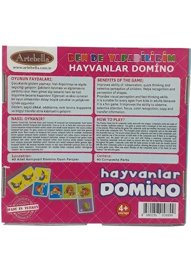 Artebella Hayvanlar Domino