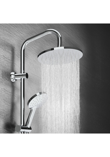 Creavit Sh640 Tepe Duş Sistemi Ve Liva Banyo Bataryası Lv2500 Krom