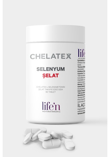 Chelatex Selenyum İçeren Şelat 60 Bitkisel Tablet