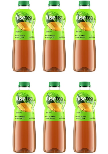 Fuse Tea Mango Ve Ananas Aromalı Soğuk Çay 1 Lt X 6 Adet