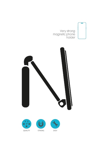 Powerway Tt55 Mıknatıslı Araç İçi Yapışkanlı Magsafe Destekli Telefon Tutucu