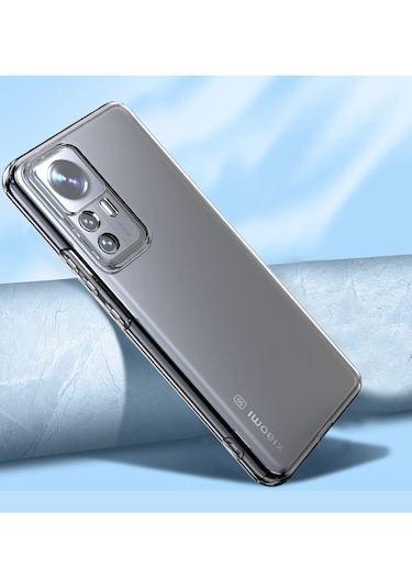 Prolysus Xiaomi Mi 12t Kılıf Kamera Korumalı Şeffaf Yumuşak Silikon Kılıf