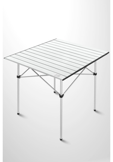 Box&box Alüminyum, Katlanabilir Kamp Ve Piknik Masası, Omuz Askılı Taşıma Çantasıyla Xl, Gri Gri