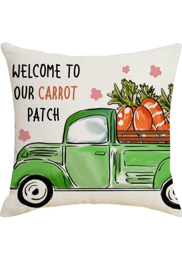 Paskalya Yastık Kılıfları Dekorasyon Kılıfları Ev Tatil Seti 4'lü Paskalya Yastık Kılıfı Tatil Evi Kanepe Başucu Yastık Kılıfı Diğer