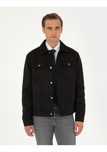 Pierre Cardin Erkek Siyah Deri Mont-kaban 50300520-001 Siyah