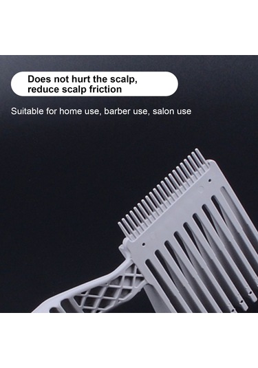 Yifomall Erkek Saç Kesimi Tarak - Anti Statik Düz Saç Fırçası Beyaz