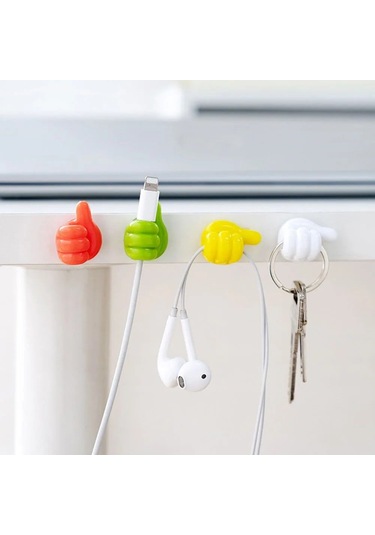 10 Adet Renkli Ok İşareti Kablo Sabitleyici Klipsler Kablo Düzenl