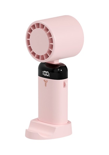 Maiyame S3214 Pembe Mini Fan - Elden Tutulabilir/boyuna Asılı/masaüstü, 3 Hız Seviyesi, 90 Ayar, 3600mah Pil, Telefon Tutucu Taban Ve Pil Göstergesi Sıcaklama Yok