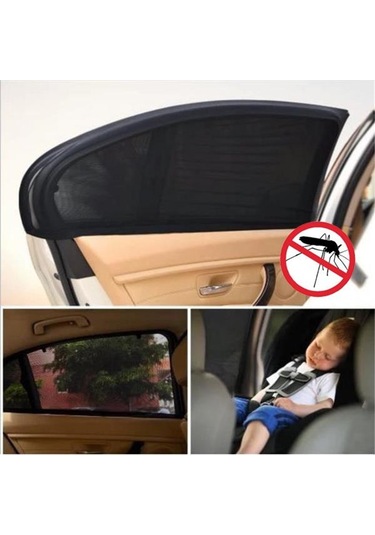 Oto Araba Araç Pencere Mesh Kalkan Güneşlik Güneşlik Net Uv Koruma Anti Sivrisinek Pencere Kapakları, Boyut: Ön Window75x50cm