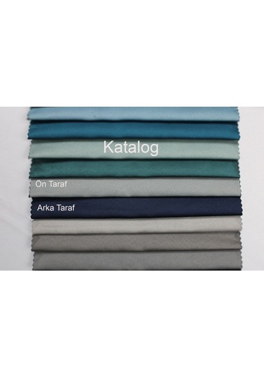 Dauble Blackut Karartma Perde Tek Kanat 1x2 Amerikan Pileli Fon Perde Gri