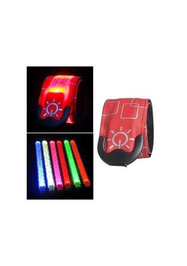 Homyl Açık At Binme Koşu Için Led Ayak Bileği Kırmızı Kırmızı