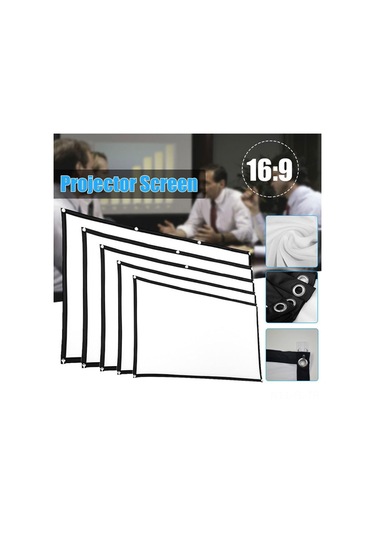 Lemestar Katlanabilir Taşınabilir Projeksiyon Perdesi - 120 İnç 16:9 Ev Sinema Ve Toplantı Ekranı