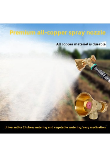 Mufunye Tarım İçin Ayarlanabilir Rüzgar Dayanıklı Bakır Seramik Sprey Ağızlıği - Yüksek Basınçlı Karbon Spiral Vantilatör Buharlayıcı