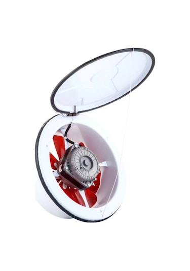 Fansan 16 TKA 160 40 W 400 m3/h 1350 DD 220/230 volt Monofaze Kapaklı Aksiyel Duvar Baca Cam Aspiratörü Fanı