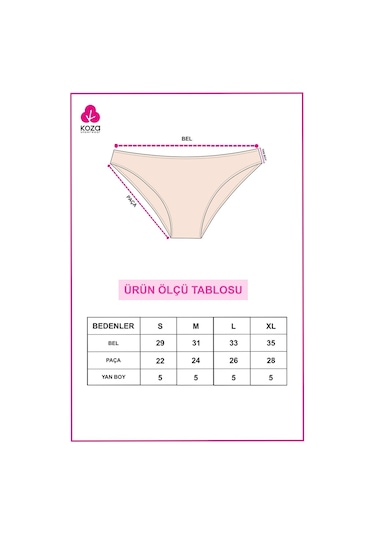 Kadın 7'li Likralı Külot Ko1007ktl Siyah