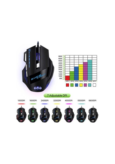 Kilifone - Oyuncu Mouse Gm02 Oyuncu Mouse - Siyah - T13506