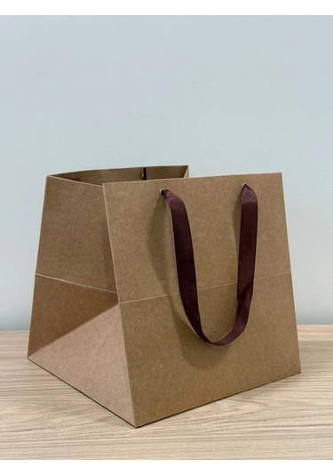 Euecopack Hediye Kraft Kağıt Paket Karton, 25x25x25 Cm, 1 Adet 349687860