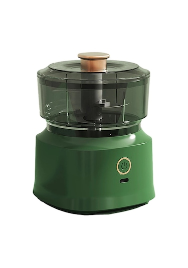 Cbtx Jrq-01 Ev Kablosuz Elektrikli Kıyma Makinesi Mutfak Sarımsak Doğrama Makinesi, Boyut: Çift Tıklama Yeşil