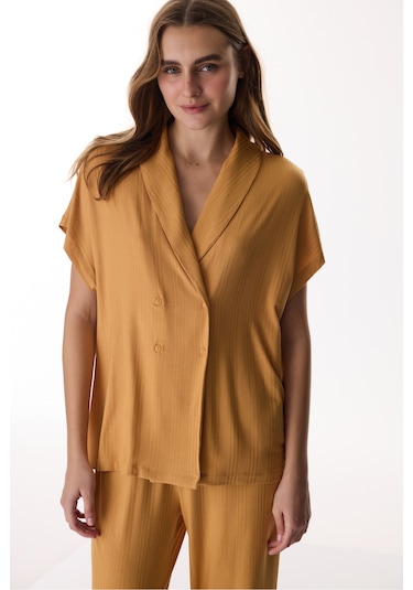Penti Tarçın Margot Solid Rib Pantolon Pijama Takımı