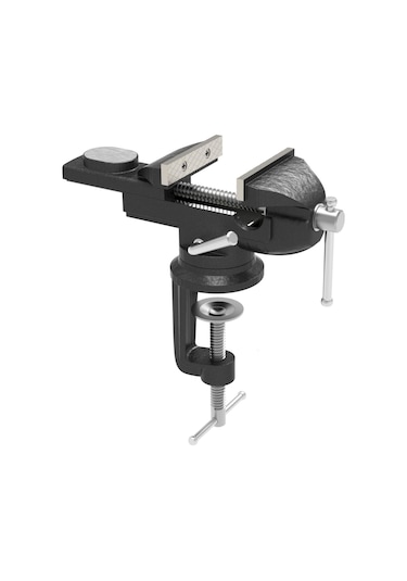 Steiner 60 Mm Dönerli Örslü Mini Masa Ve Tezgah Mengenesi Siyah