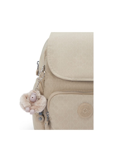 City Zip Mini Küçük Boy Sırt Çantası Bej