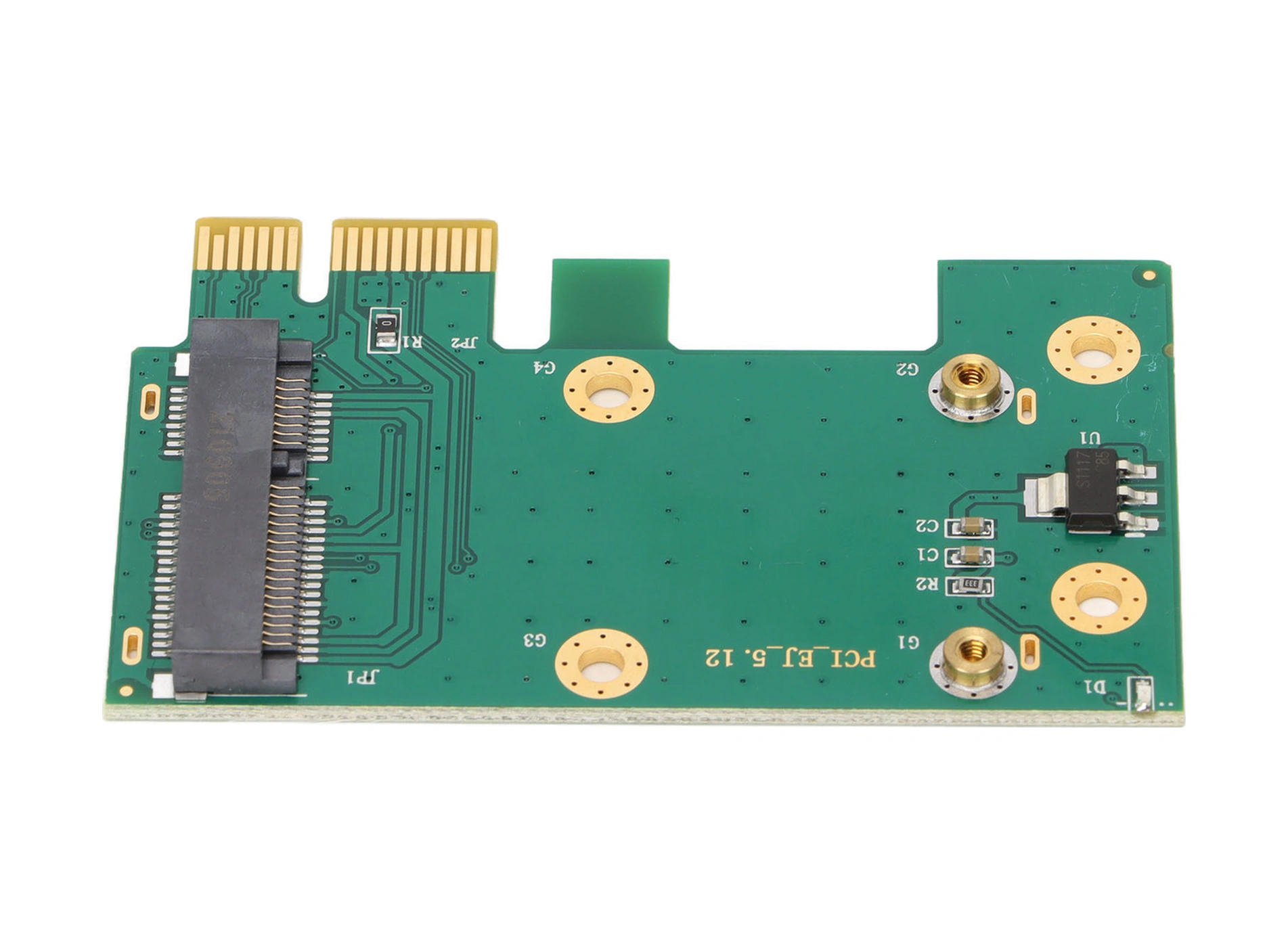 Xiyyadms Masaüstü Bilgisayar İçin Mini Pcı-e'den Pcı-e'ye Dönüştürücü, Antenli, Tak Ve Kullanın, Dayanıklı Pcb Malzeme, Kablosuz Kart Bağlantı Adaptörü