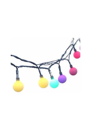 Dekoratif Minik Top 40 Ledli Dekoratif Dolama Led Işık Rgb 5365 Çok Renkli