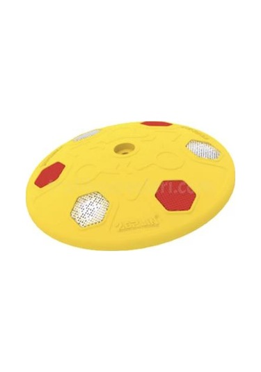 Yuvarlak Mercekli Yol Butonu Sarı Renk