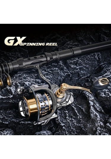 Motion003 Gx3000 Model 3000 7000 Metal Spinner Balıkçılık Makarası Alüminyum Alaşım Tam Metal Katlanabilir Rocker Kol Sol Sağ Değiştirilebilir