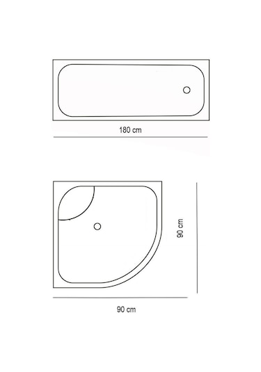 Zethome Jackline Banyo Duş Perdesi 0010 Krem Tek Kanat 1X180X200 Krem