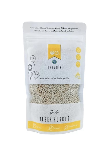 Organik Sade Bebek Kuskus +7ay 250gr