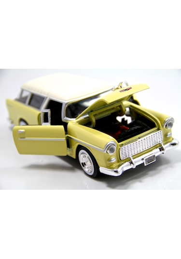 1955 Chevrolet Belair Nomad-1 24 Ölçek 20-22 Cm