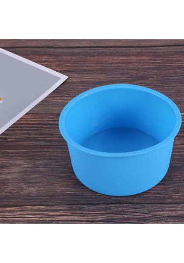 4 İnçlik Fırın Tepsisi Silikon Fırın Kalıbı Fırın Tepsisi Mavi, 6'lı Set Mavi