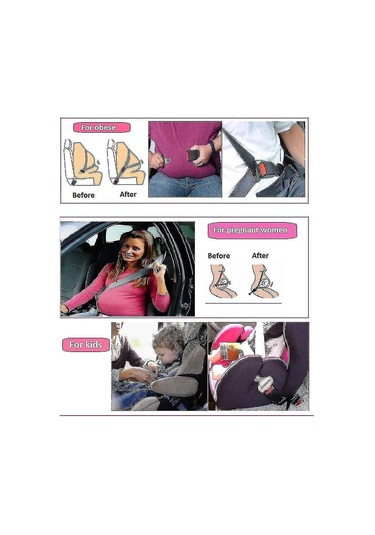 Ximistore9 Evrensel Emniyet Kemeri Uzatma Kayışı - 2'li Paket - 23cm - Konforlu Ve Güvenli Sürüş