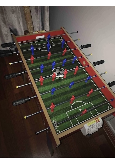 Ahşap Ayaklı Langırt Masası 4 Kollu 24 Figürlü-