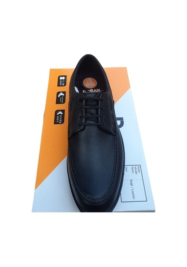 Doğan Dogan Hakiki Deri Kauçuk Taban Ayakkabı Kaymaz Siyah