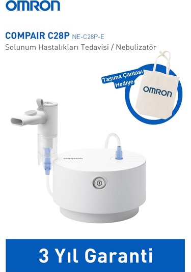 Omron C28p Nebulizatör Etkili İnhalasyon Cihazı +taşıma Çantası Hediye