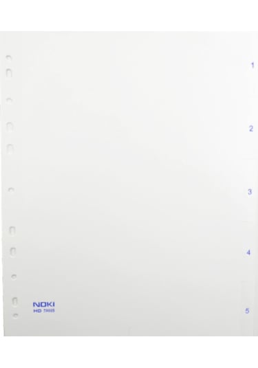 Noki Hd Telli Dosya Mavi 3'lü Hd Poşet Dosya 10'lu Ve Hd 1-5 Rakam Ayraç