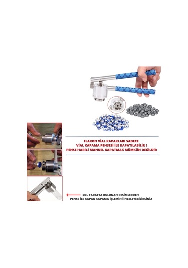 Borox Alüminyum Kapak 20mm Flakon Vial Kapağı Turuncu 1000li